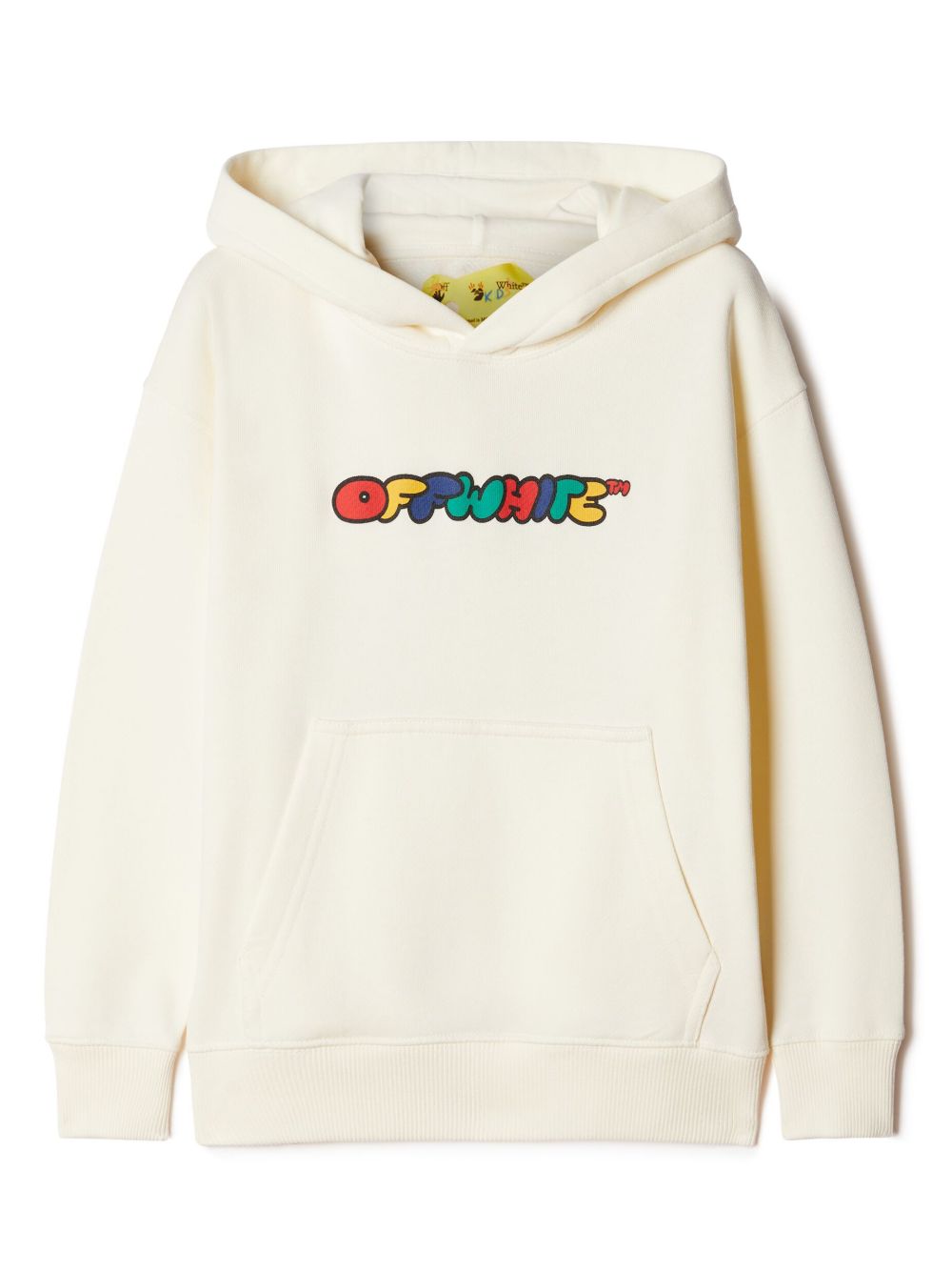 Off-White Kids 箭头棉连帽衫 - 中性色