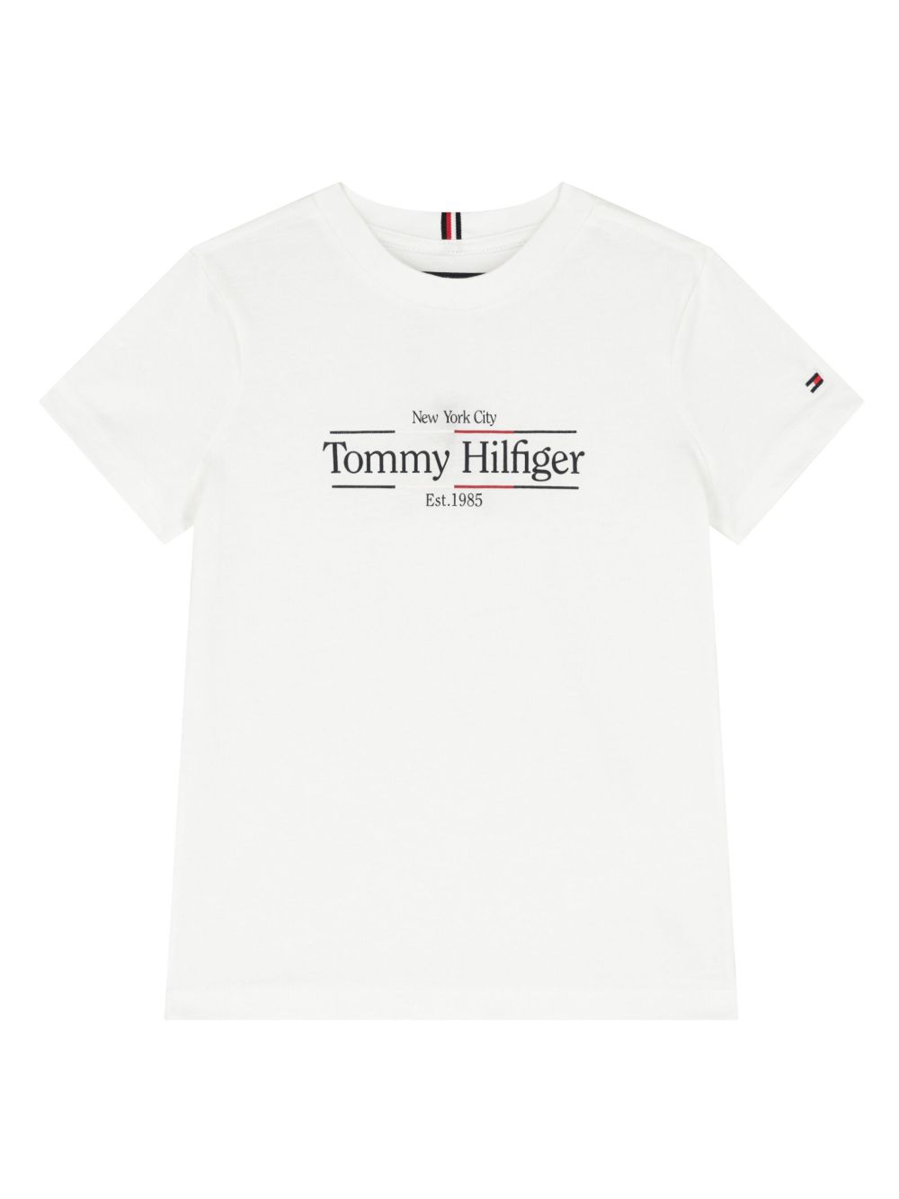 Tommy Hilfiger Junior logo印花T恤 - 白色