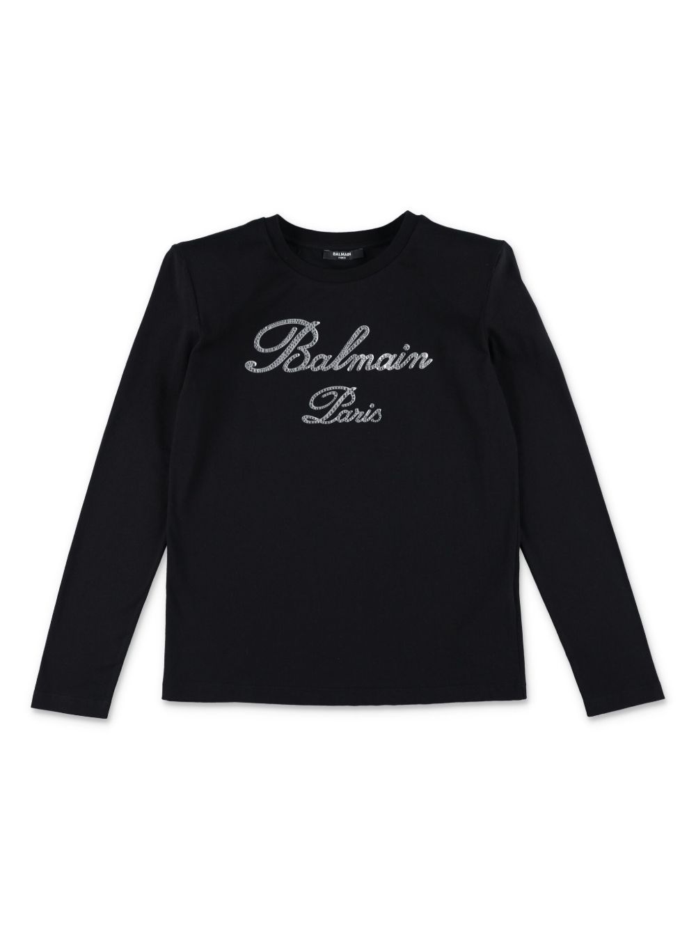 Balmain Kids logo缀饰T恤 - 黑色