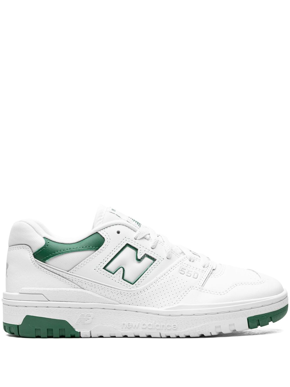 New Balance 550 White Green Cream 运动鞋 - 白色