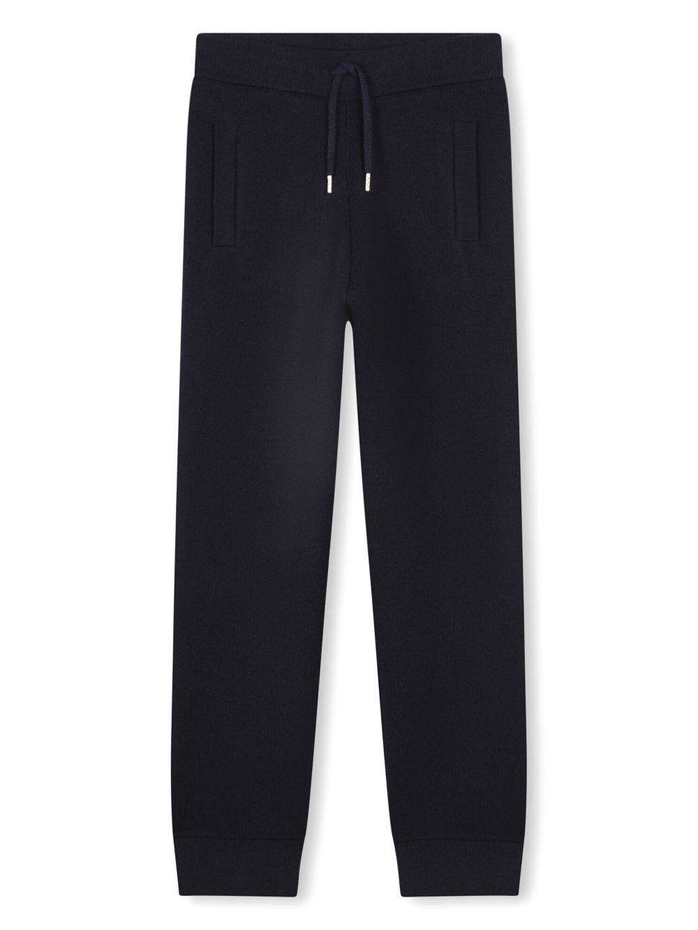 Chloé Kids 腰部条纹高腰打底裤 - 蓝色