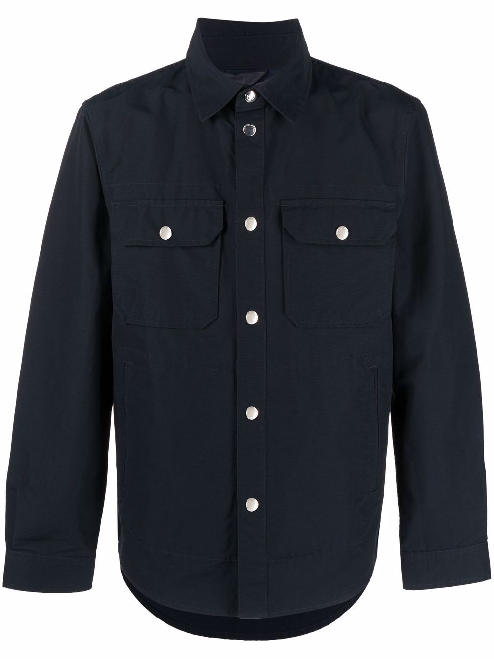 Woolrich 多口袋棉质衬衫 - 蓝色