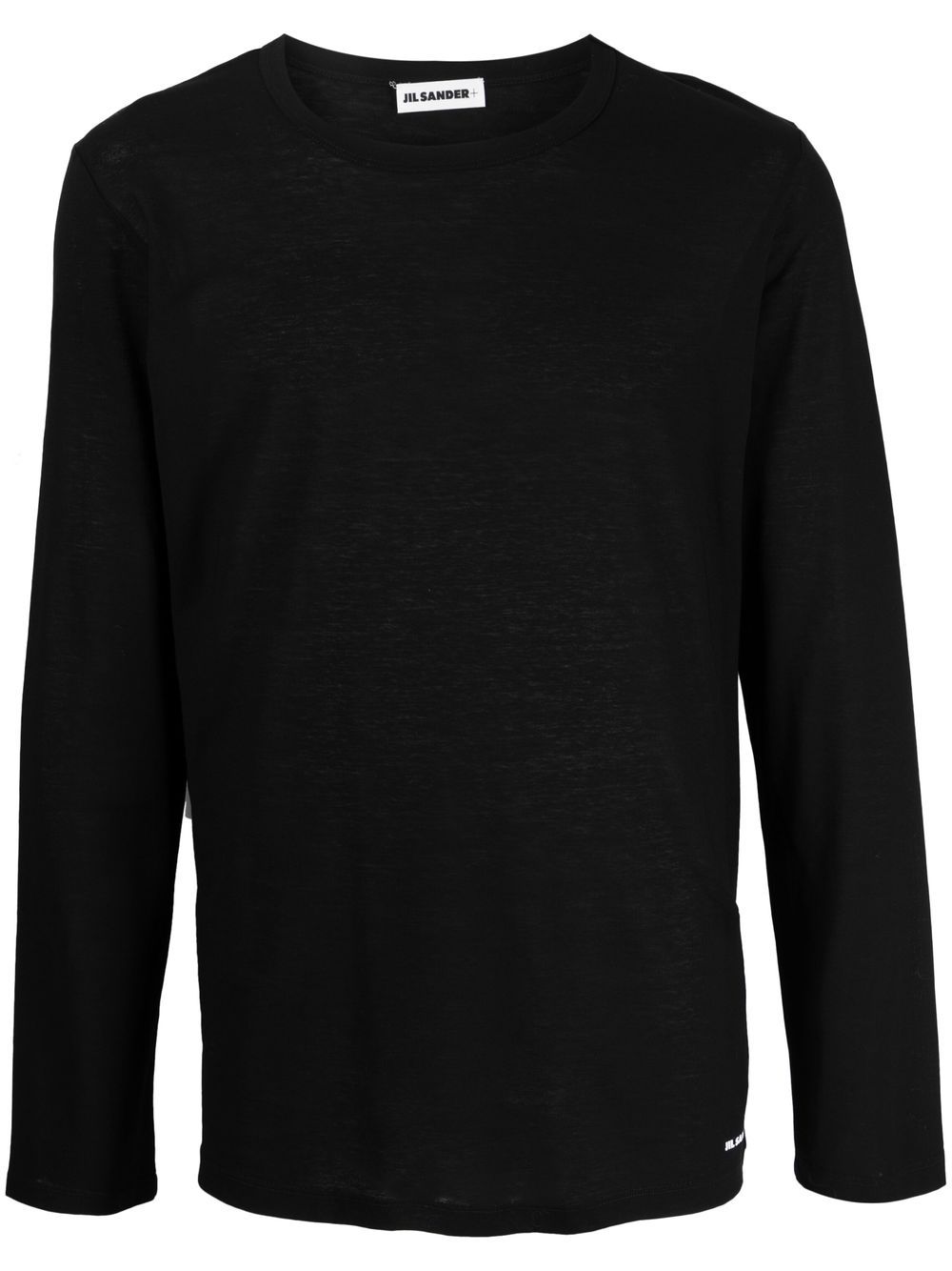 Jil Sander 长袖棉T恤 - 黑色