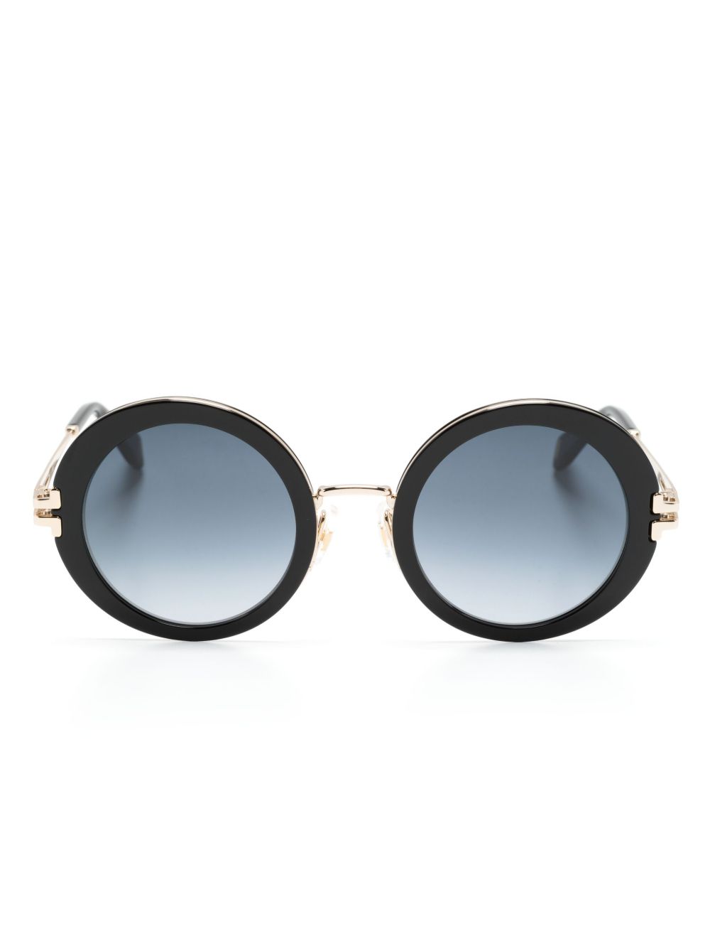 Marc Jacobs Eyewear 圆框太阳眼镜 - 黑色