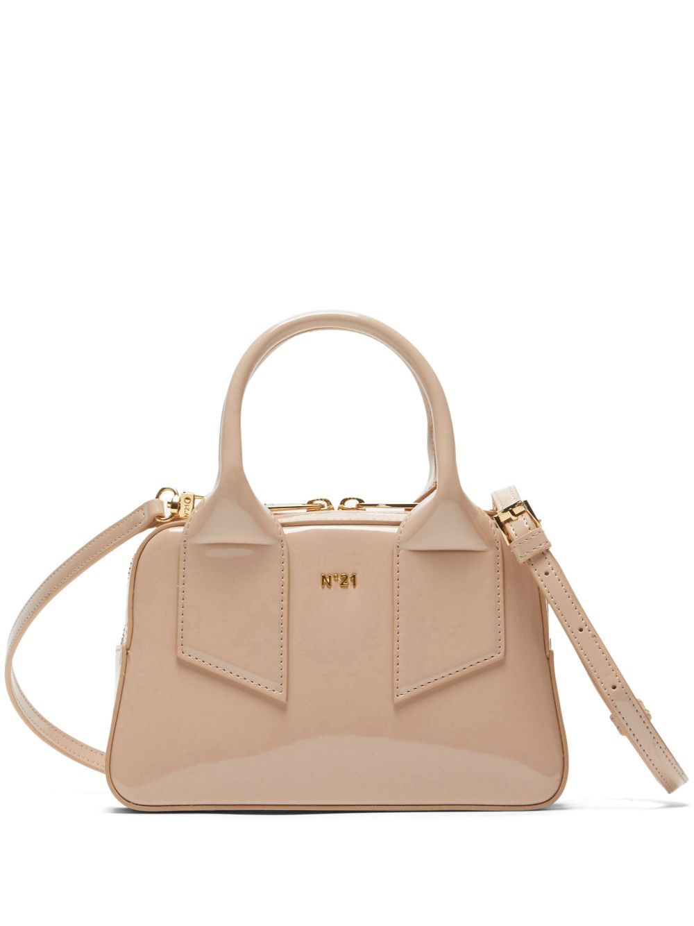 Nº21 Bauletto 迷你两用手提包 - 中性色