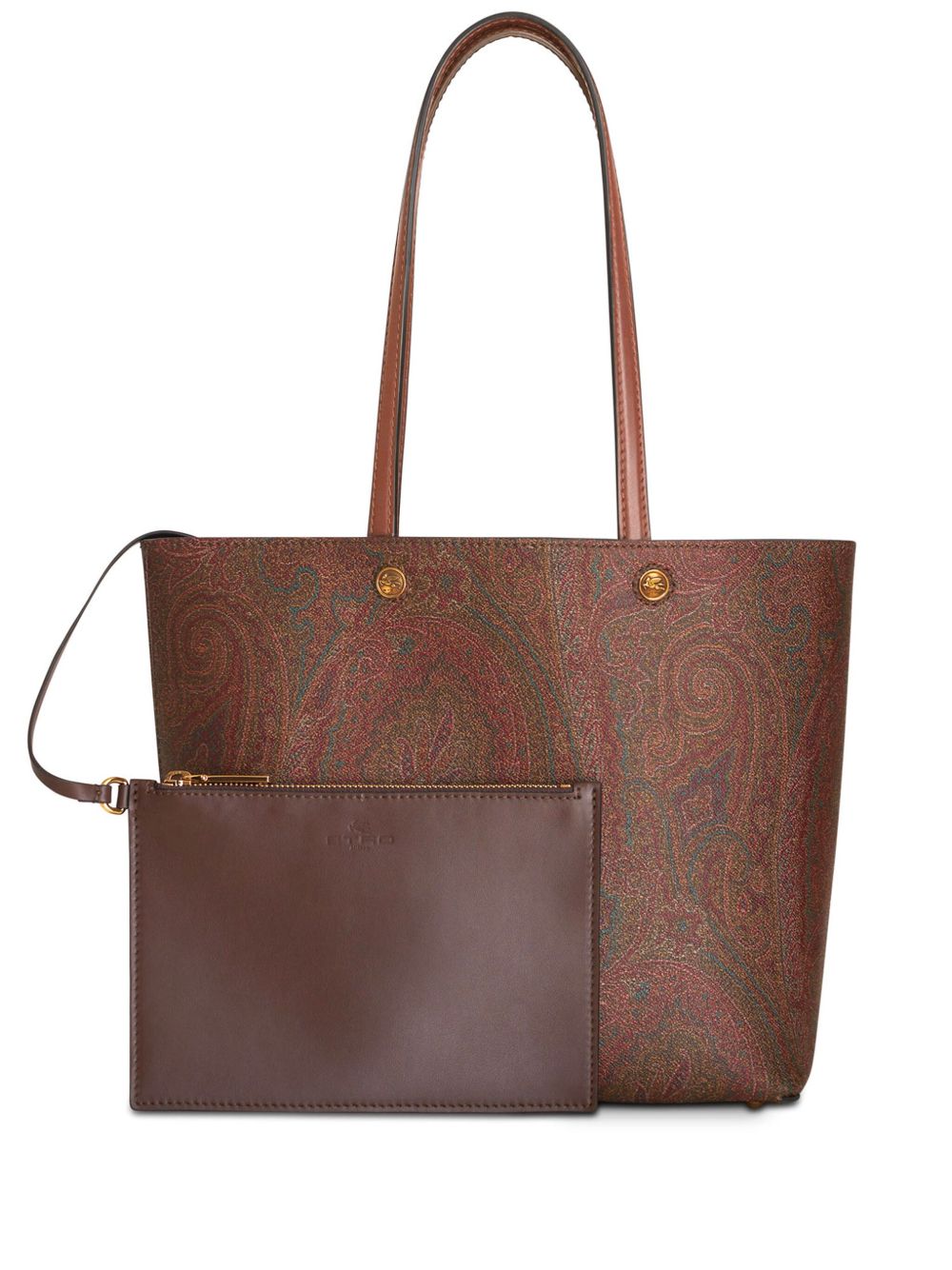 ETRO Etro Essential 中号手提包 - 褐色