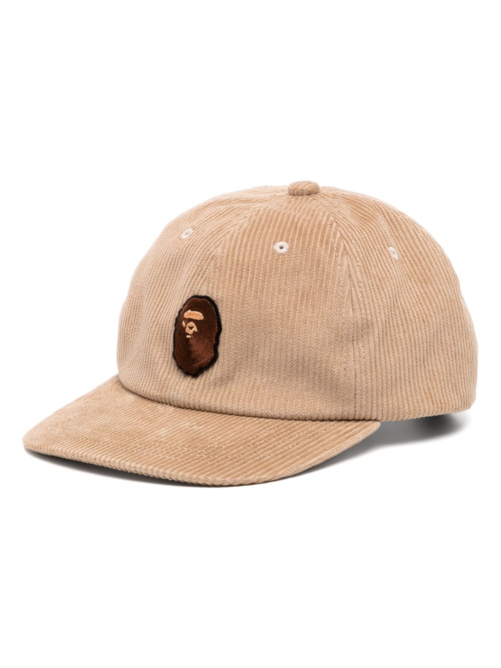A BATHING APE® Ape Head 灯芯绒棒球帽 - 褐色