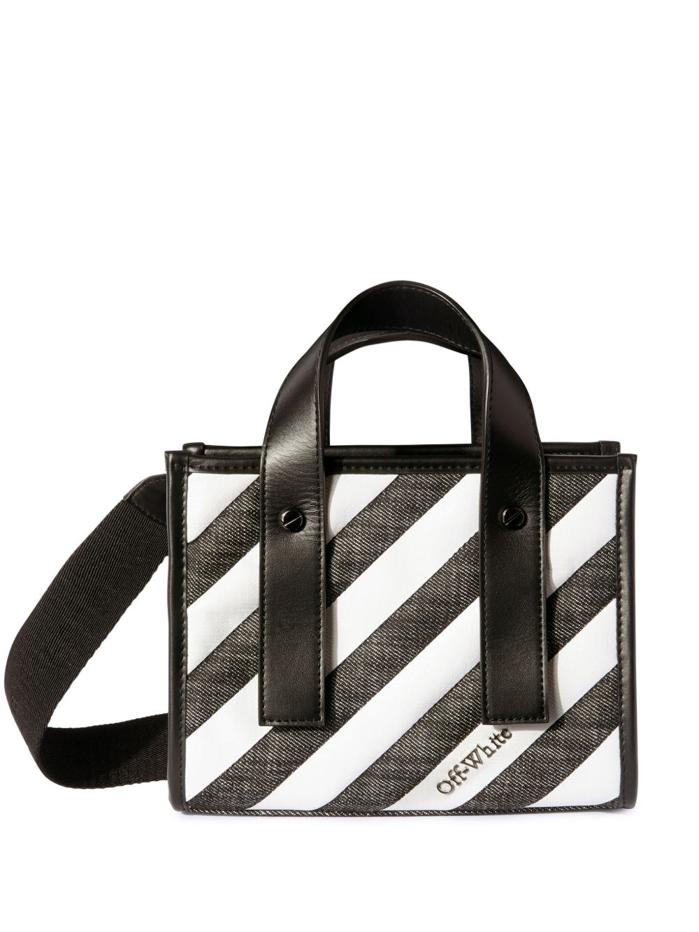 Off-White Quilting 手提包 - 黑色