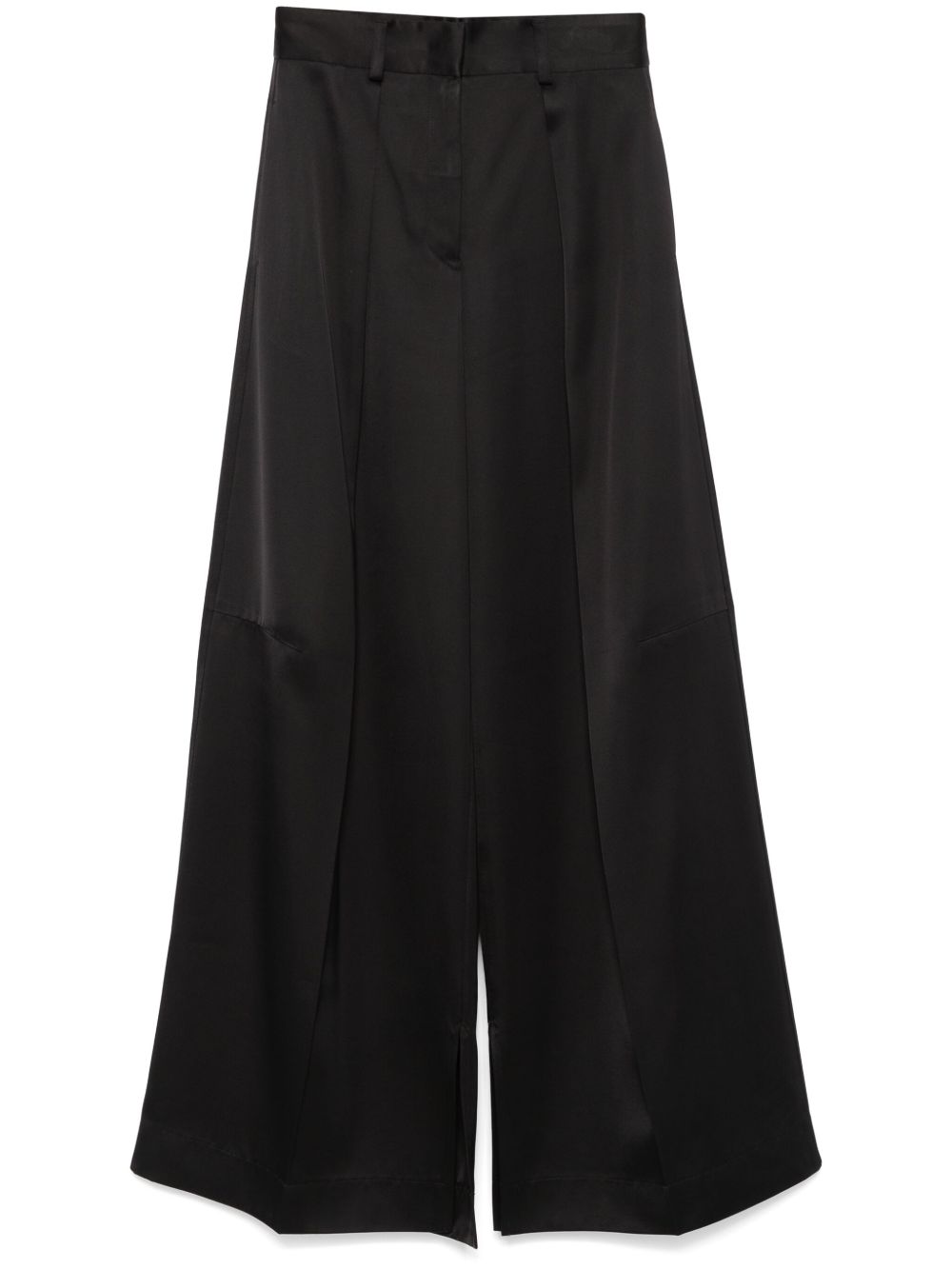 Jil Sander 斜纹布编织帕拉松长裤 - 黑色
