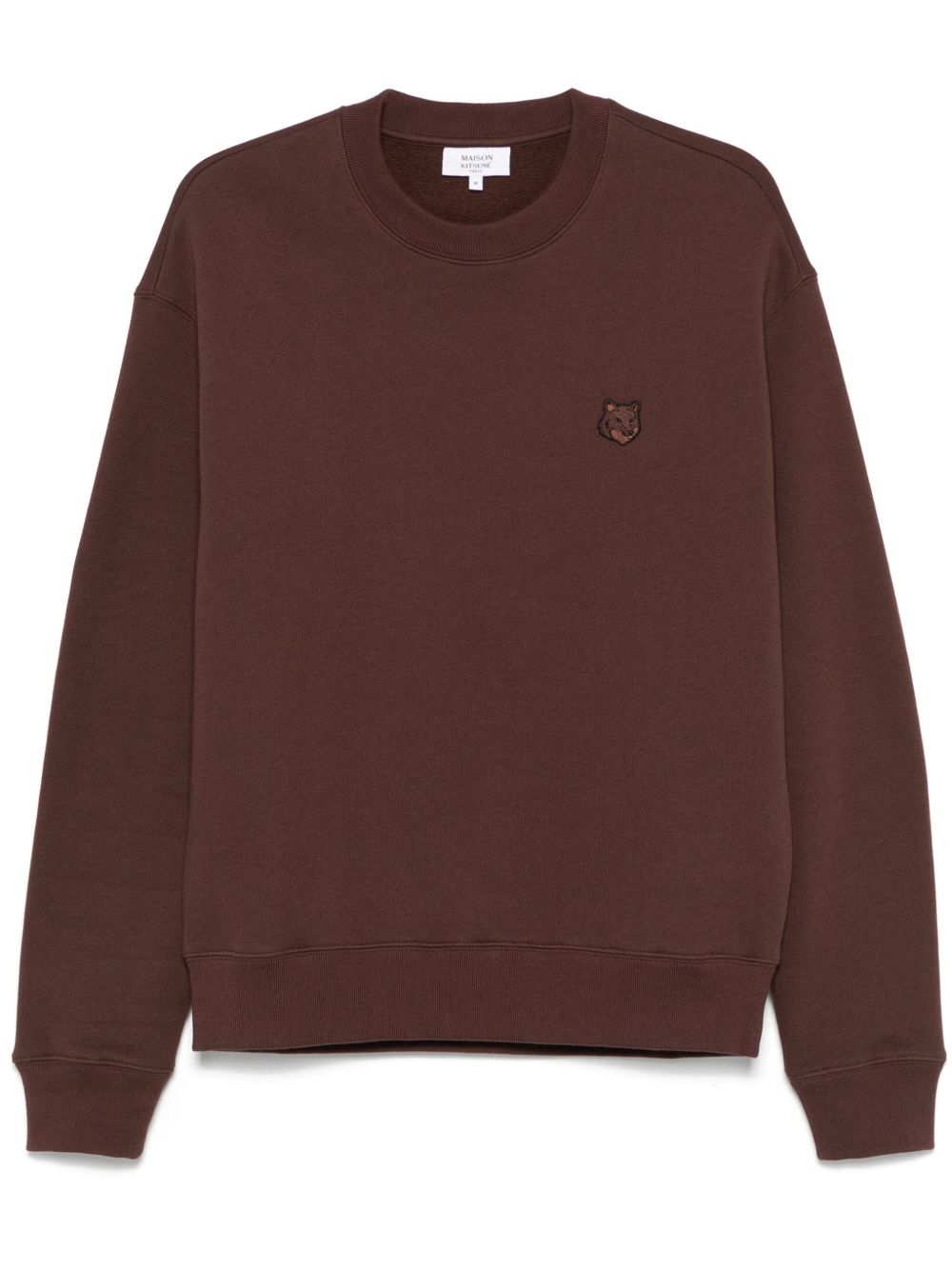 Maison Kitsuné 狐狸贴花卫衣 - 褐色