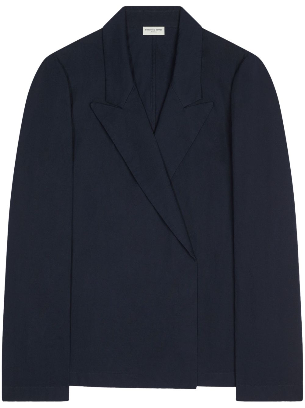 DRIES VAN NOTEN 棉西装夹克式衬衫 - 蓝色