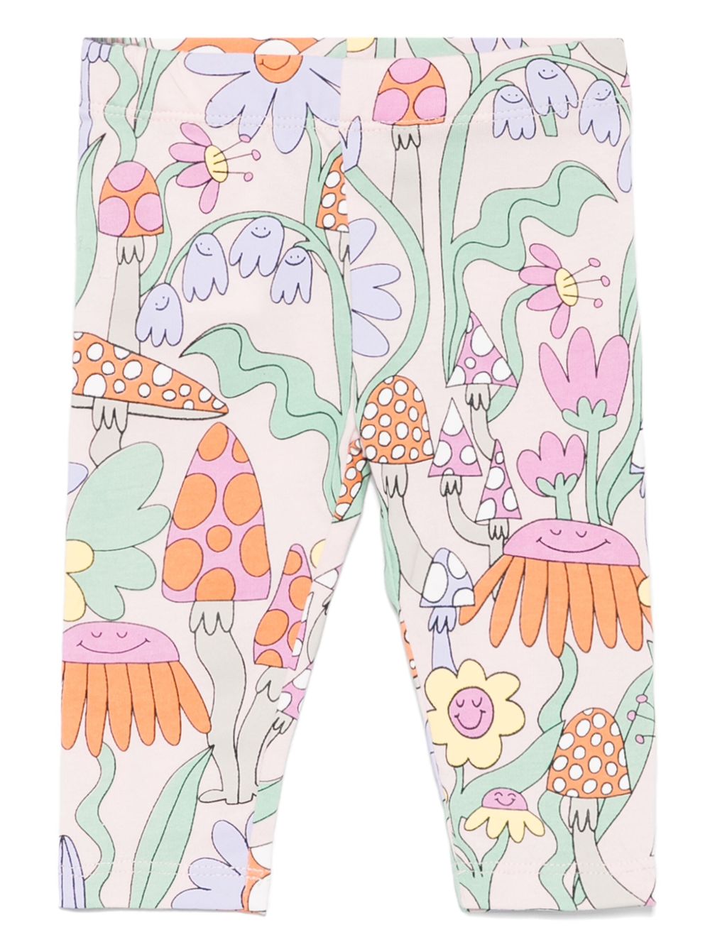 Stella McCartney Kids 花卉印花打底裤 - 粉色