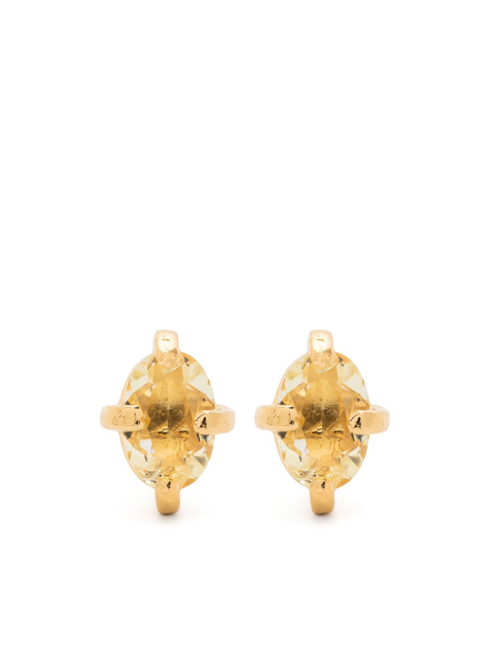 Wouters & Hendrix Les Eternelles citrine earrings - 金色
