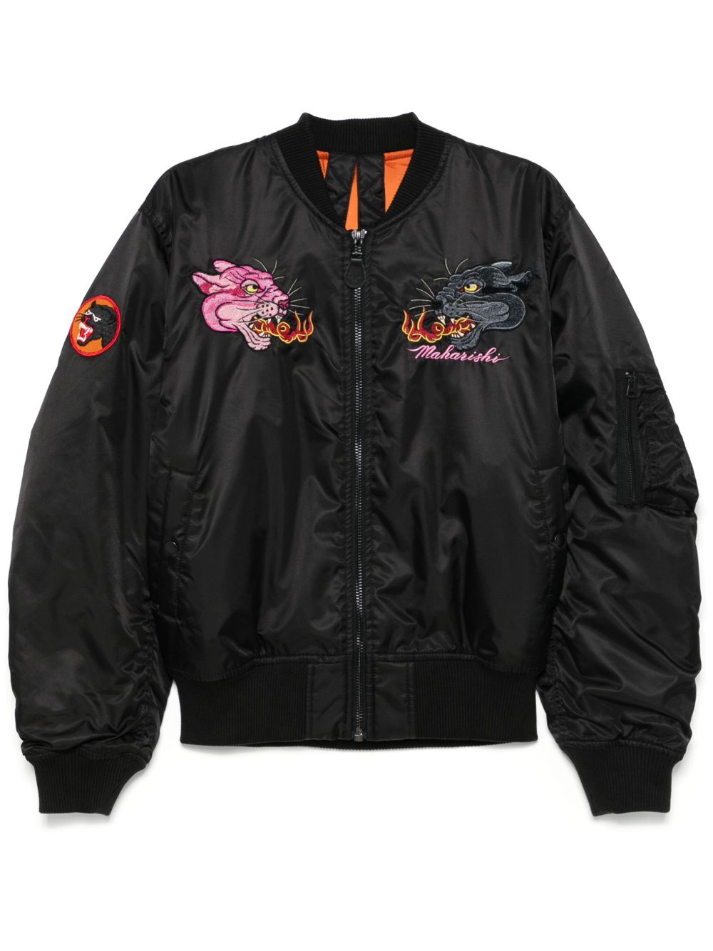 Maharishi 5345 Duality Panther MA1 飞行员夹克 - 黑色