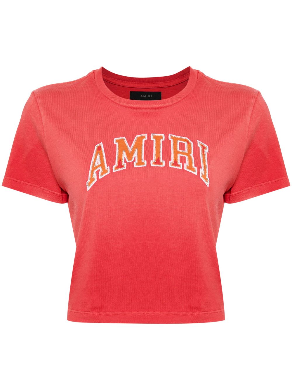 AMIRI logo刺绣T恤 - 红色