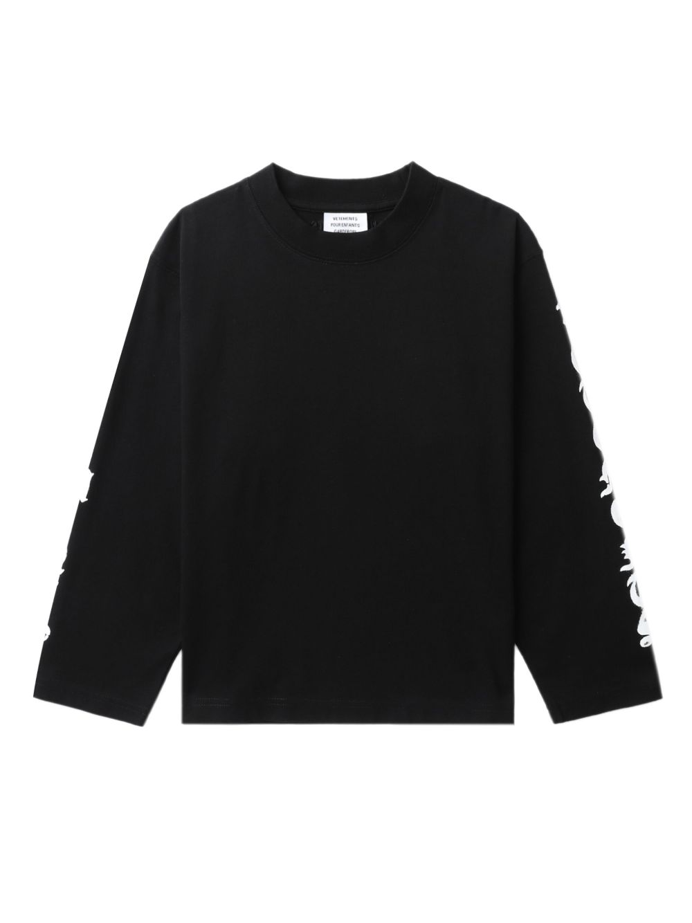 Vetements Kids 棉T恤 - 黑色