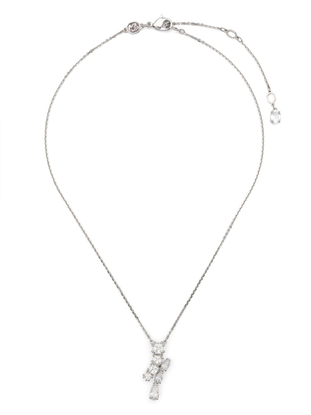Swarovski Matrix 吊饰项链 - 白色