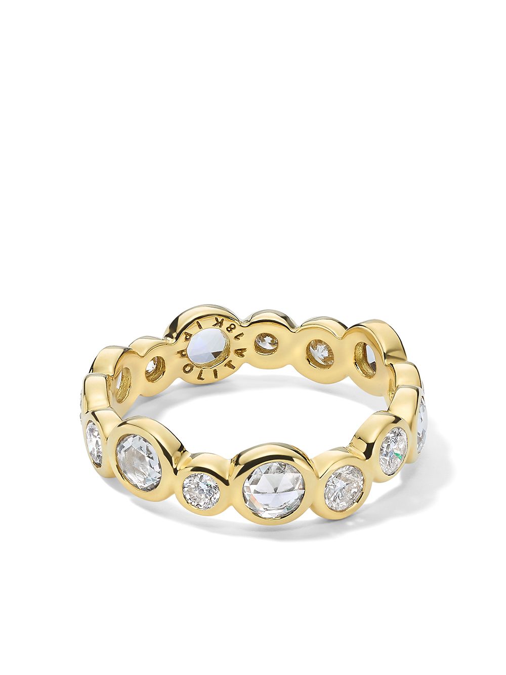 IPPOLITA Stardust Superstar Eternity 18K黄金钻石镶嵌戒指 - 金色