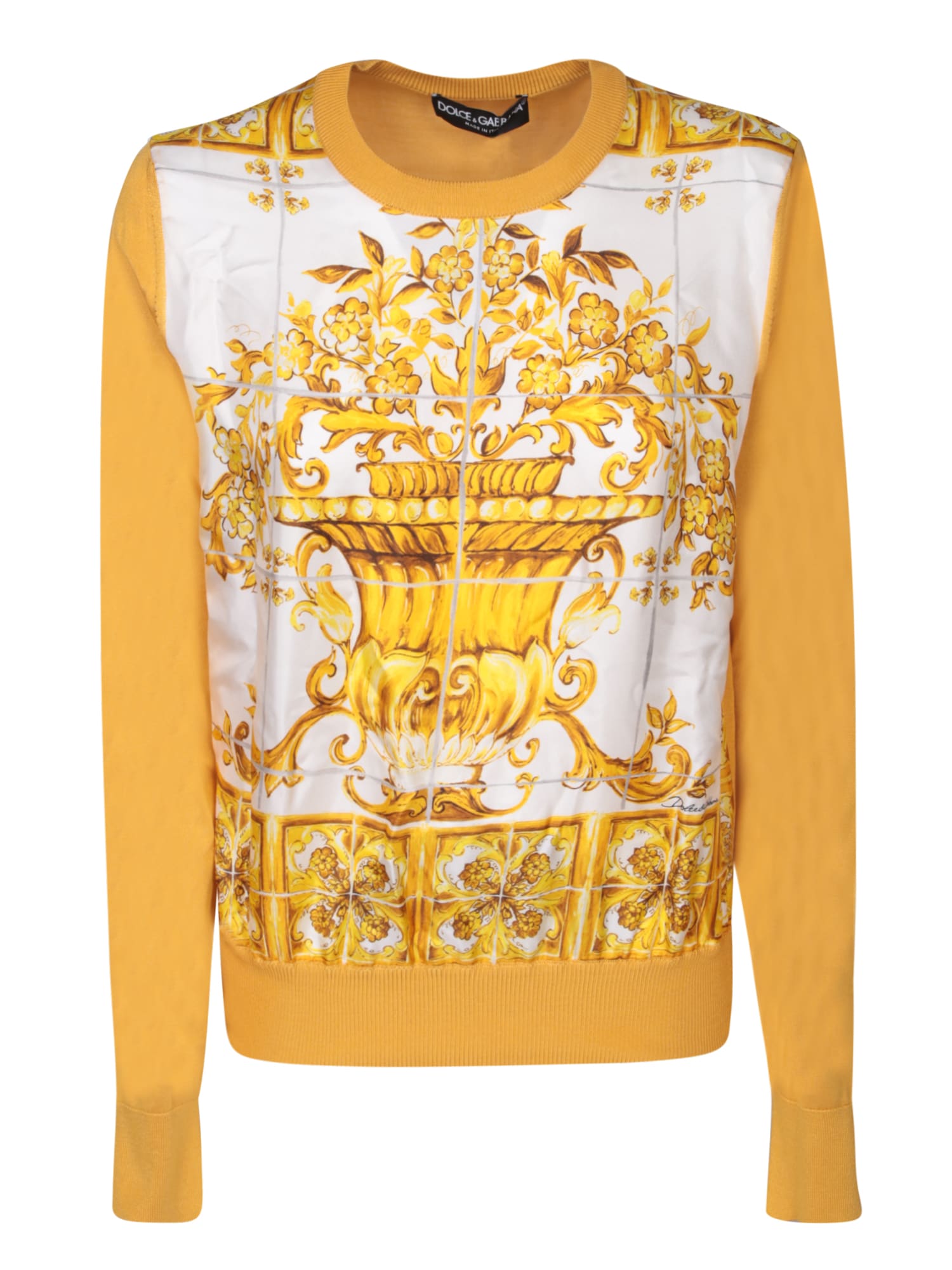 Dolce & Gabbana Maiolica黄色毛衣