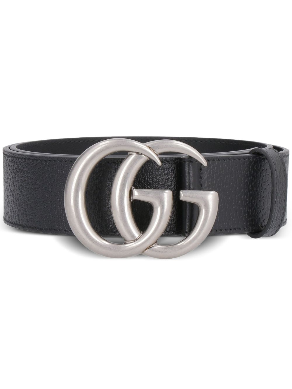 Gucci GG扣环腰带 - 黑色