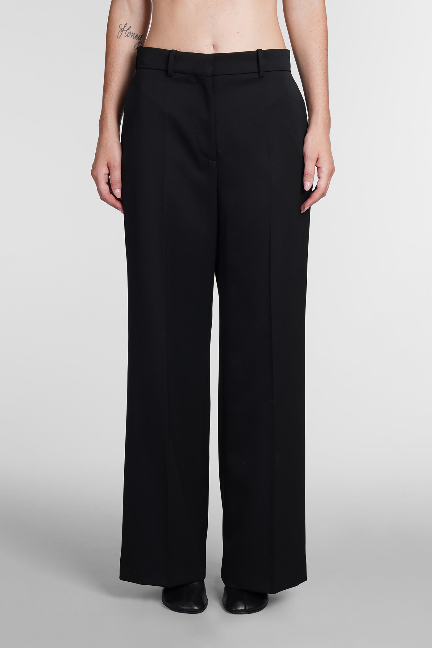 Lanvin 高腰羊毛长裤