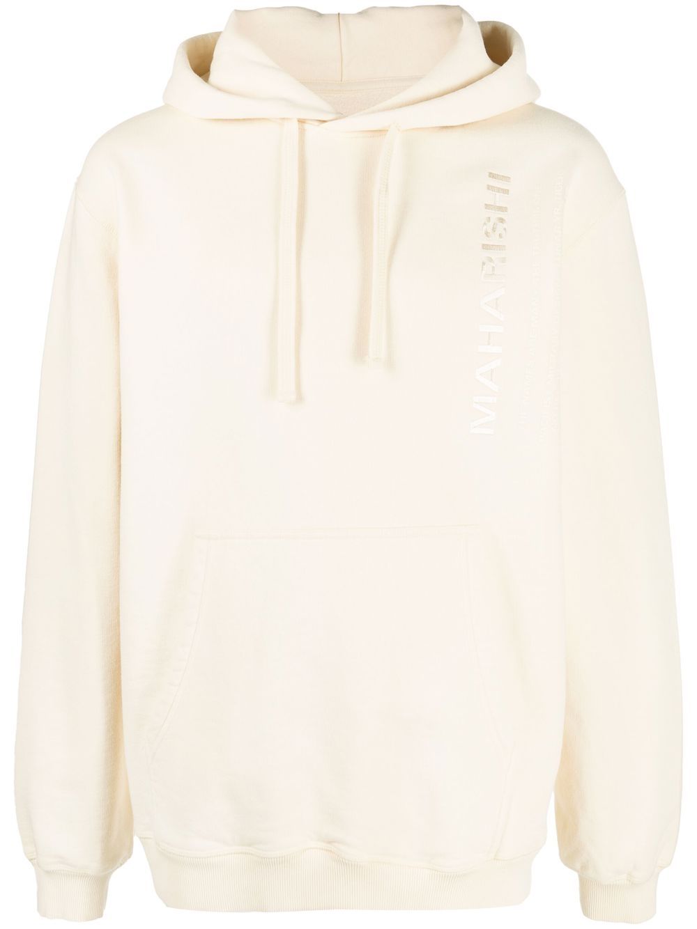 Maharishi logo刺绣连帽衫 - 中性色