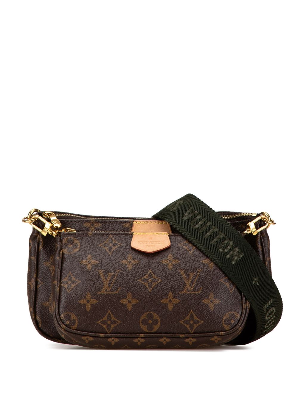 Louis Vuitton Pre-Owned Monogram Multi Pochette Accessoires 斜挎包（2000年典藏款） - 褐色