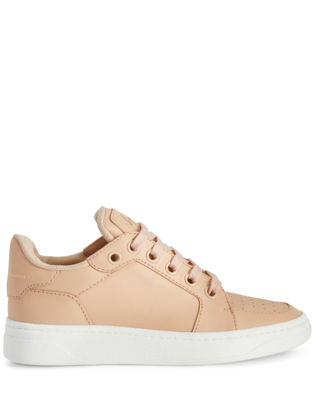 Giuseppe Zanotti 小牛皮系带运动鞋 - 中性色