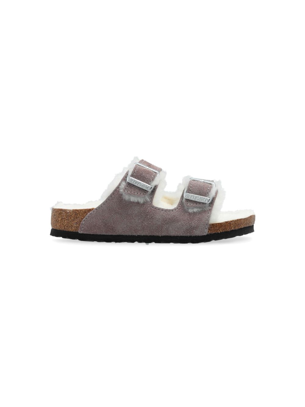 Birkenstock Kids Arizona 皮毛一体凉鞋 - 紫色