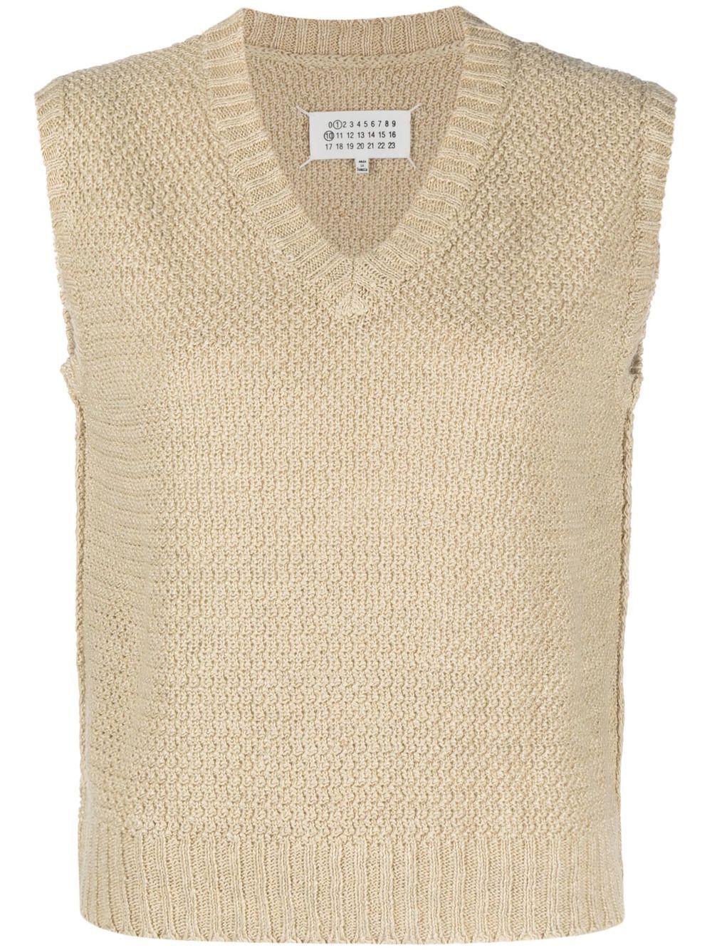 Maison Margiela 篮状编织无袖卫衣 - 中性色