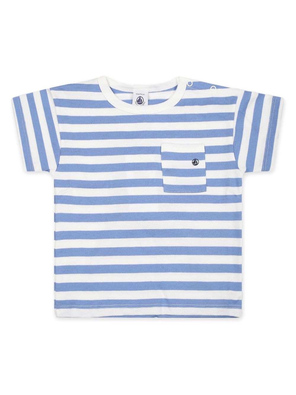 Petit Bateau 条纹棉T恤 - 蓝色