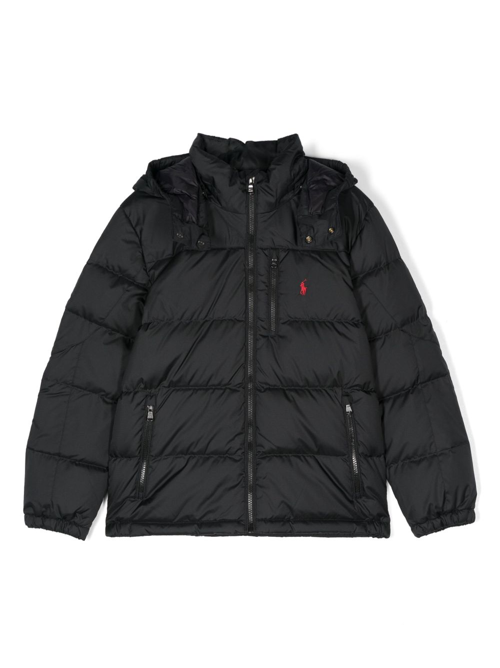 POLO RALPH LAUREN KIDS Polo Pony 刺绣夹克 - 黑色