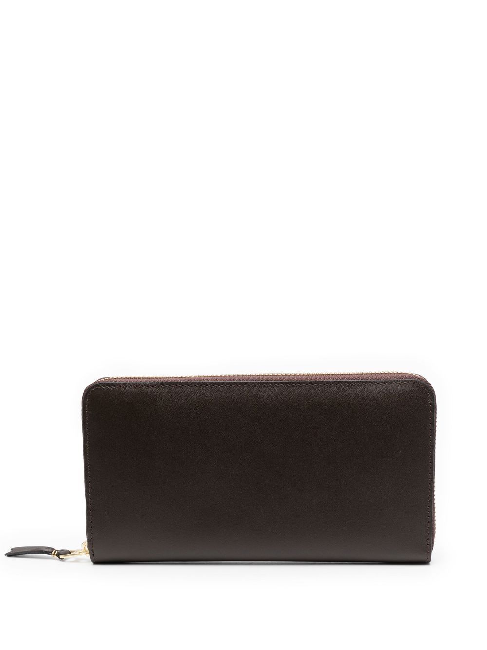 Comme Des Garçons Wallet 拉链小牛皮卡夹 - 褐色