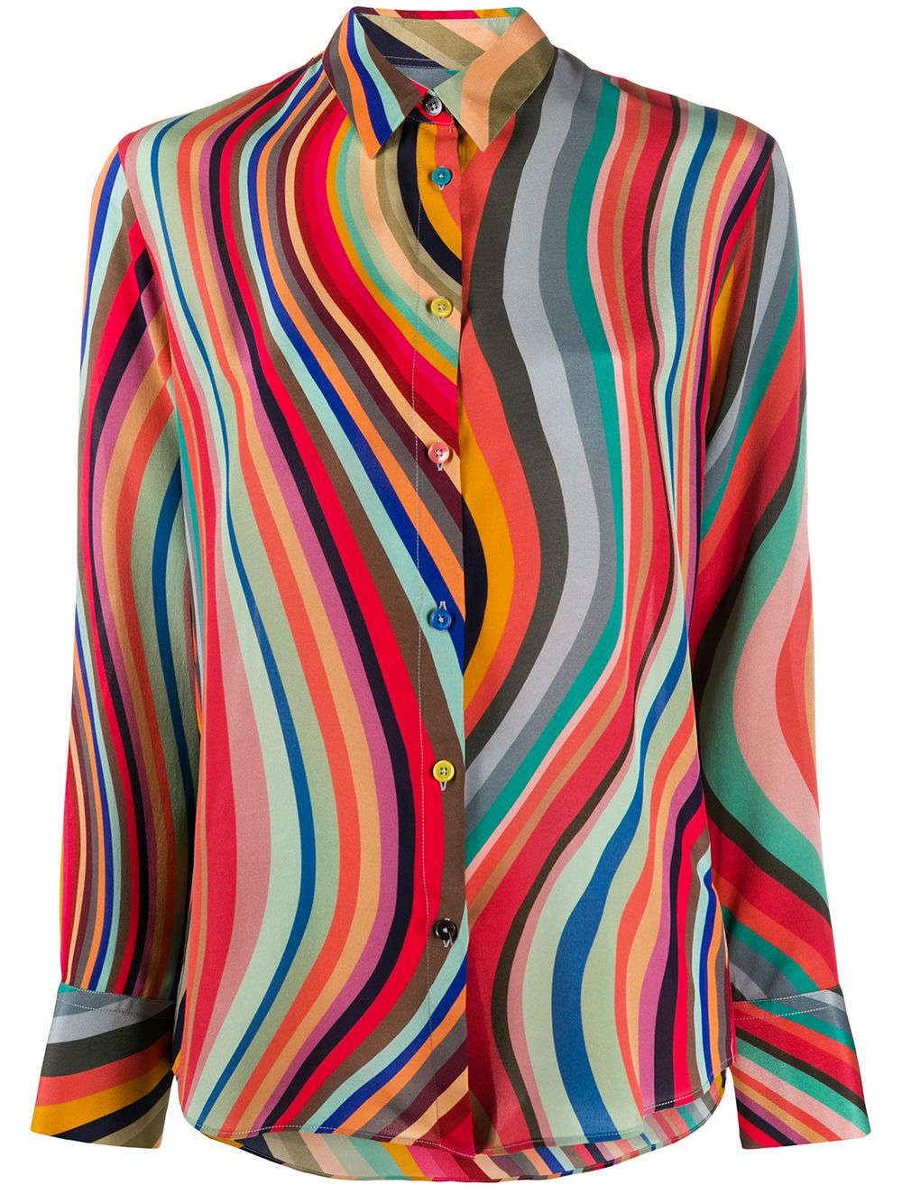 PS Paul Smith Swirl 印花衬衫 - 粉色