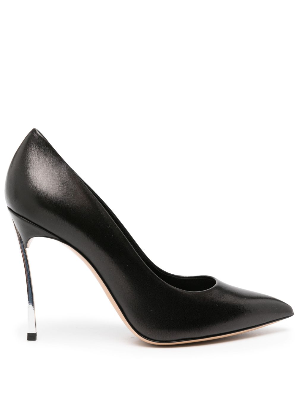 Casadei Blade 皮质高跟鞋 - 黑色