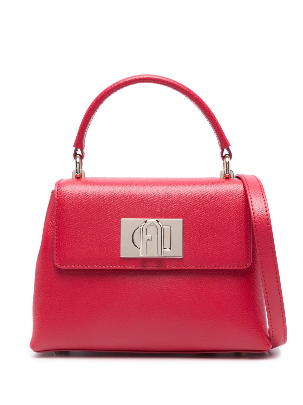 Furla 1927 皮质迷你手提包 - 红色