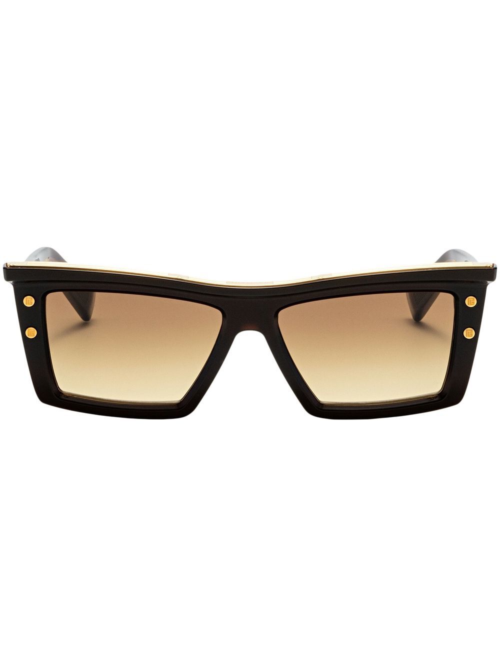 Balmain Eyewear B-VII 方框太阳眼镜 - 黑色