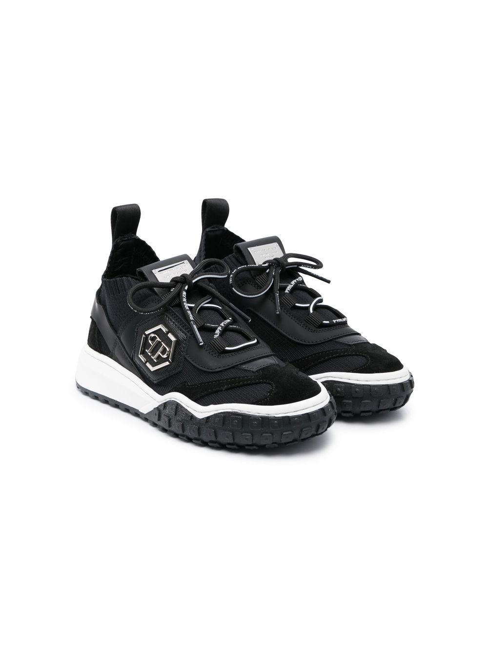 Philipp Plein Junior Predator 低帮运动鞋 - 黑色