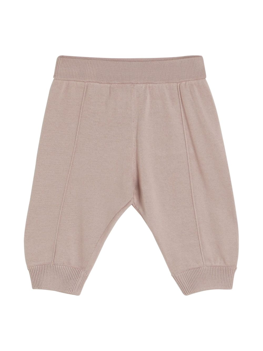 Brunello Cucinelli Kids 松紧裤腰棉运动裤 - 粉色
