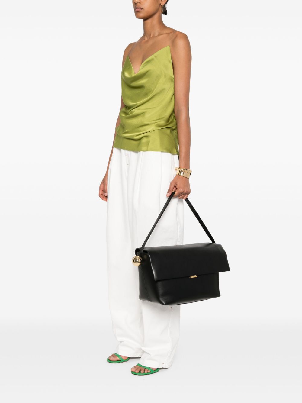 Jacquemus The Rond Carré 单肩包 - 黑色