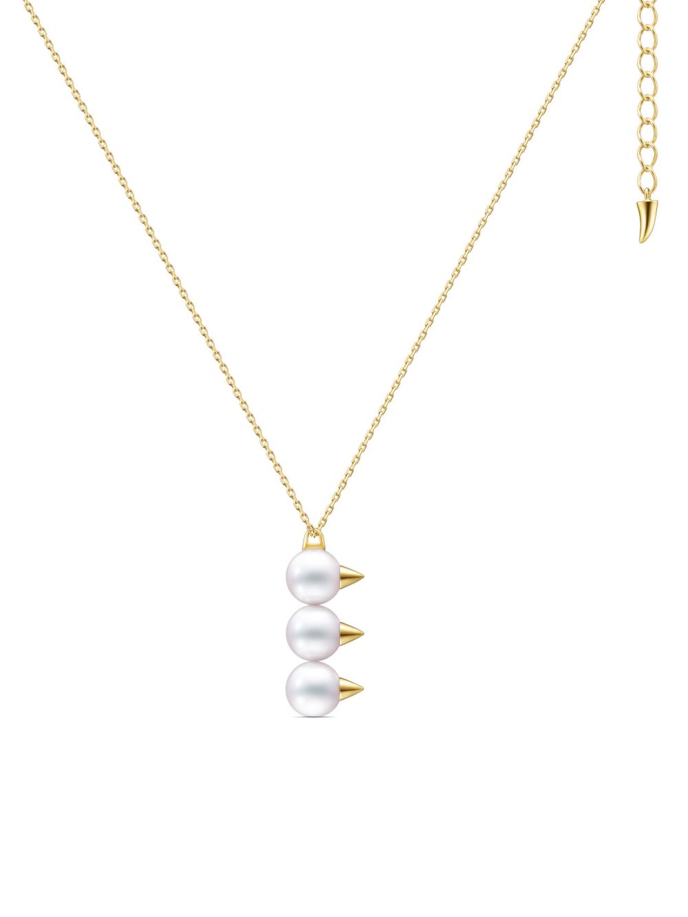 TASAKI 18K黄金 Danger Neo 珍珠吊饰项链 - 金色