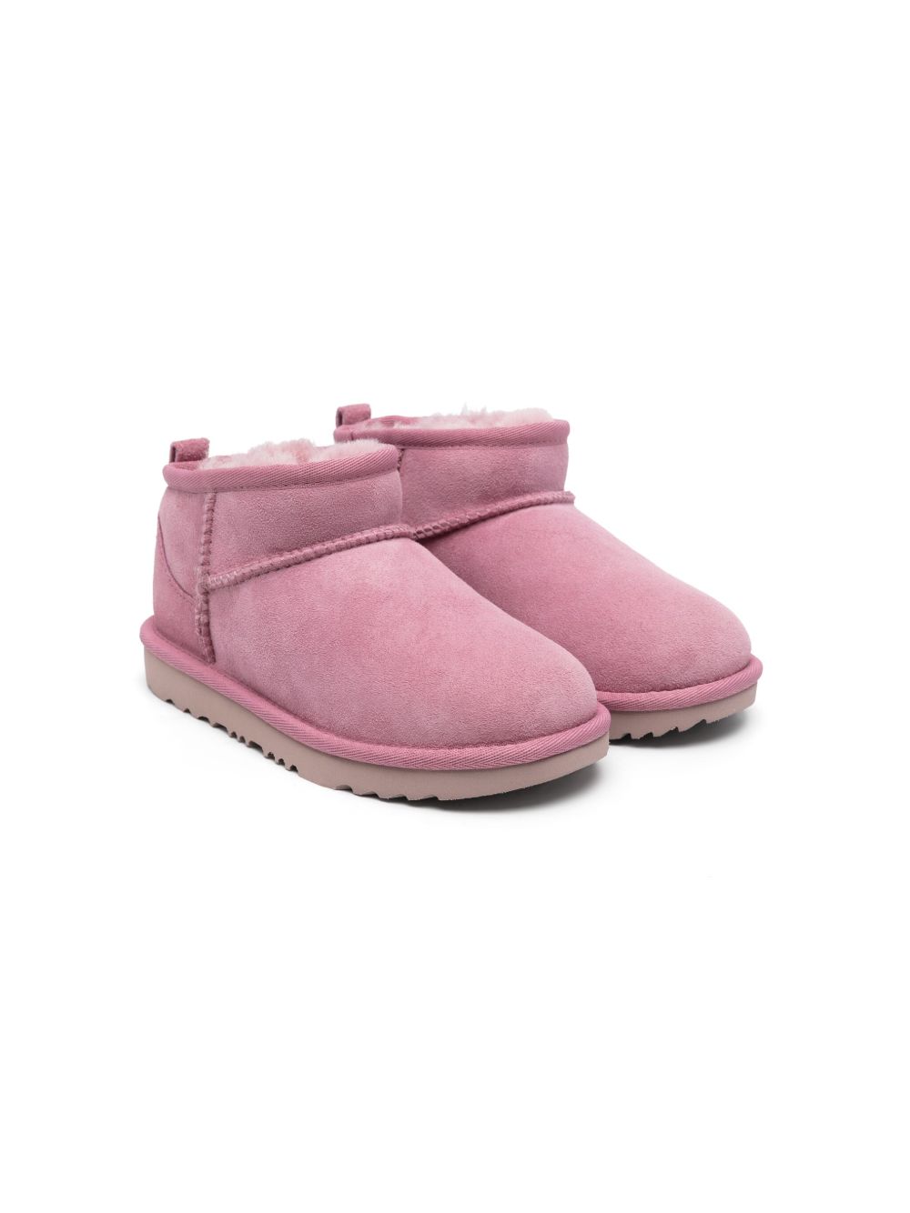 UGG Kids Classic Ultra Mini 及踝靴 - 粉色