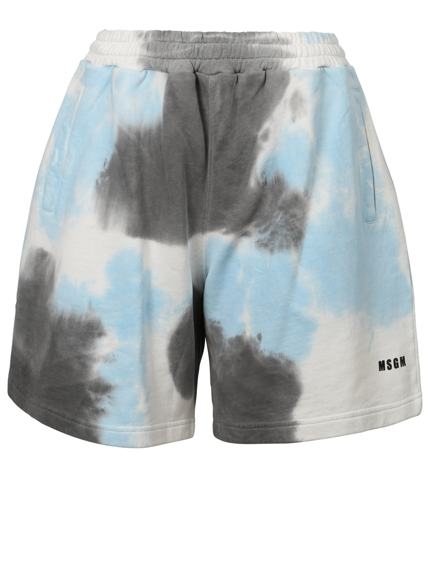 MSGM Tie Dye Print Shorts