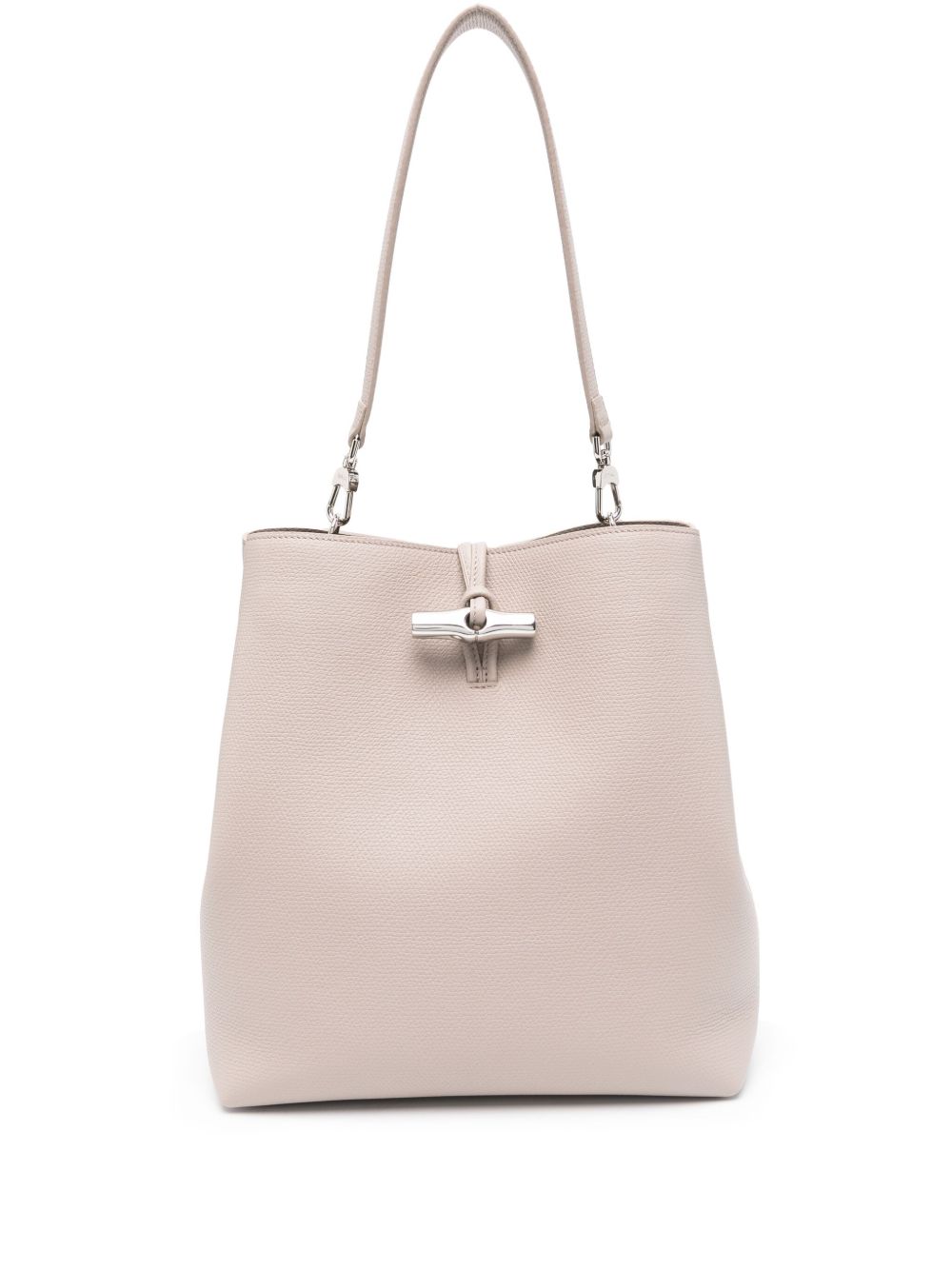 Longchamp Le Roseau 中号单肩包 - 中性色