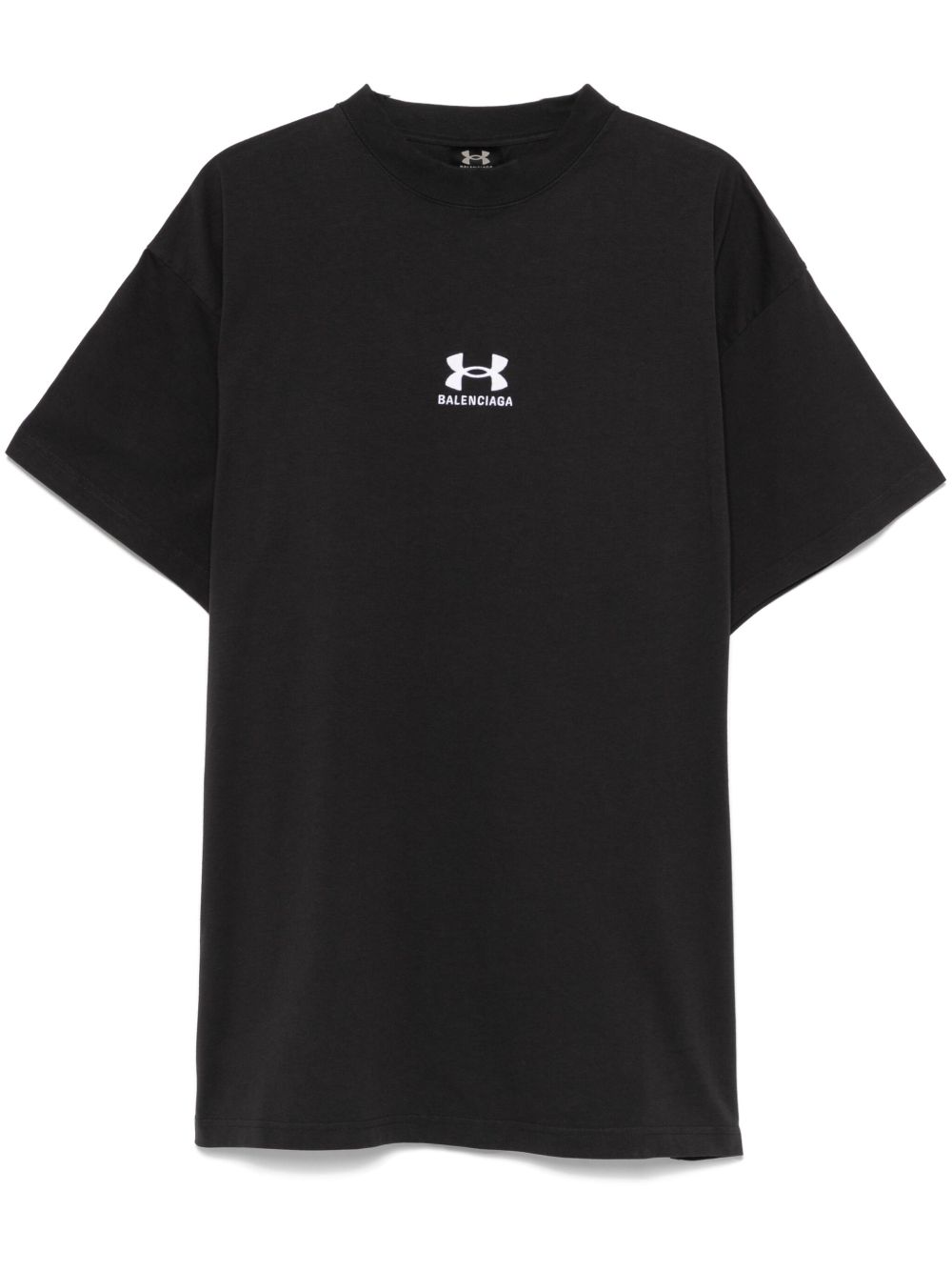 Balenciaga x Under Armor® logo刺绣T恤 - 黑色
