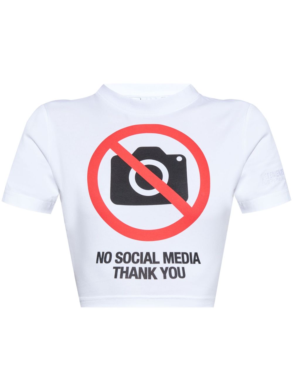VETEMENTS No Social Media T恤 - 白色