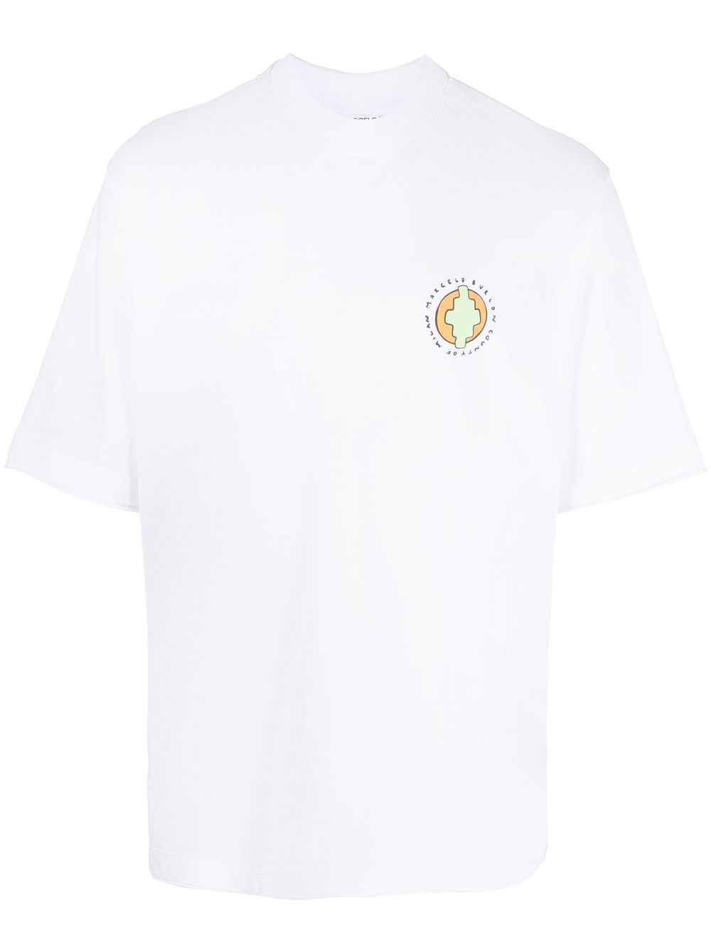 Marcelo Burlon County of Milan Sunset Bird logo印花T恤 - 白色