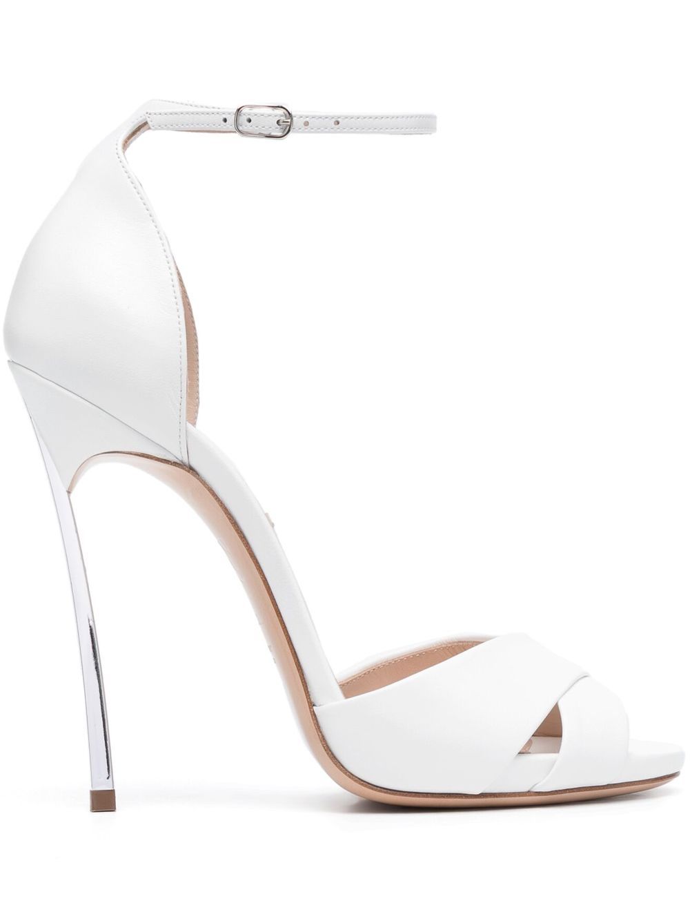 Casadei Blade 高跟凉鞋 - 白色
