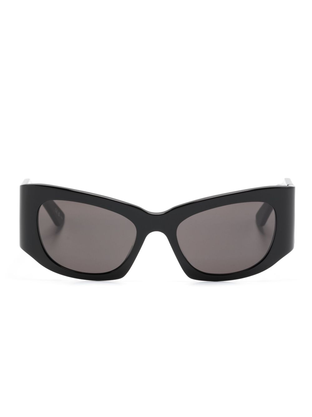Balenciaga Eyewear 长方形框太阳眼镜 - 黑色