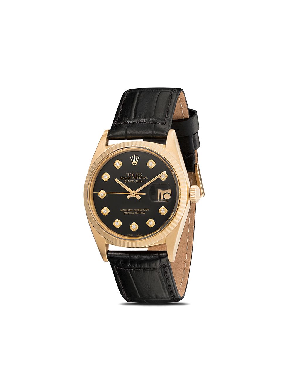 Lizzie Mandler Fine Jewelry Rolex Oyster Perpetual Datejust 36毫米腕表 - 金色
